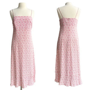GAP Women's Pink Floral Print Summer Slip Dress size 10